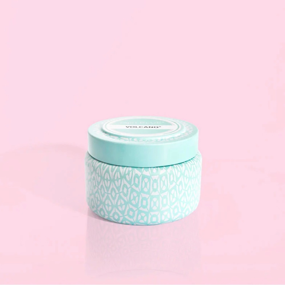 Capri Blue Volcano travel tin candle 8.5 oz Anthropologie favourite